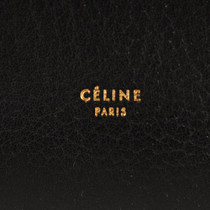 Celine Crisped Calfskin Small Tie Knot Tote Black 6 of 8