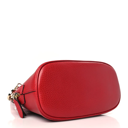 Gucci Dollar Calfskin Small GG Charm Dome Bag Red 4 of 9
