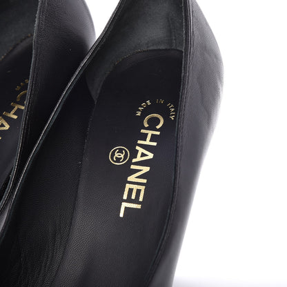 Chanel Lambskin Cap Toe CC Pumps 41 Black Beige 9 of 9