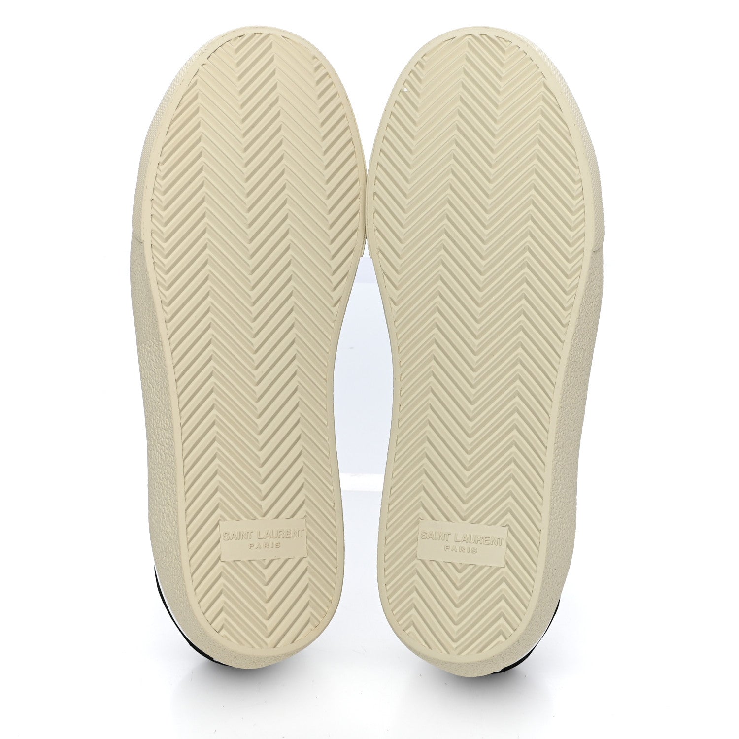Saint Laurent Calfskin Embroidered Mens Court Classic Sneakers 39 White Black 6 of 10