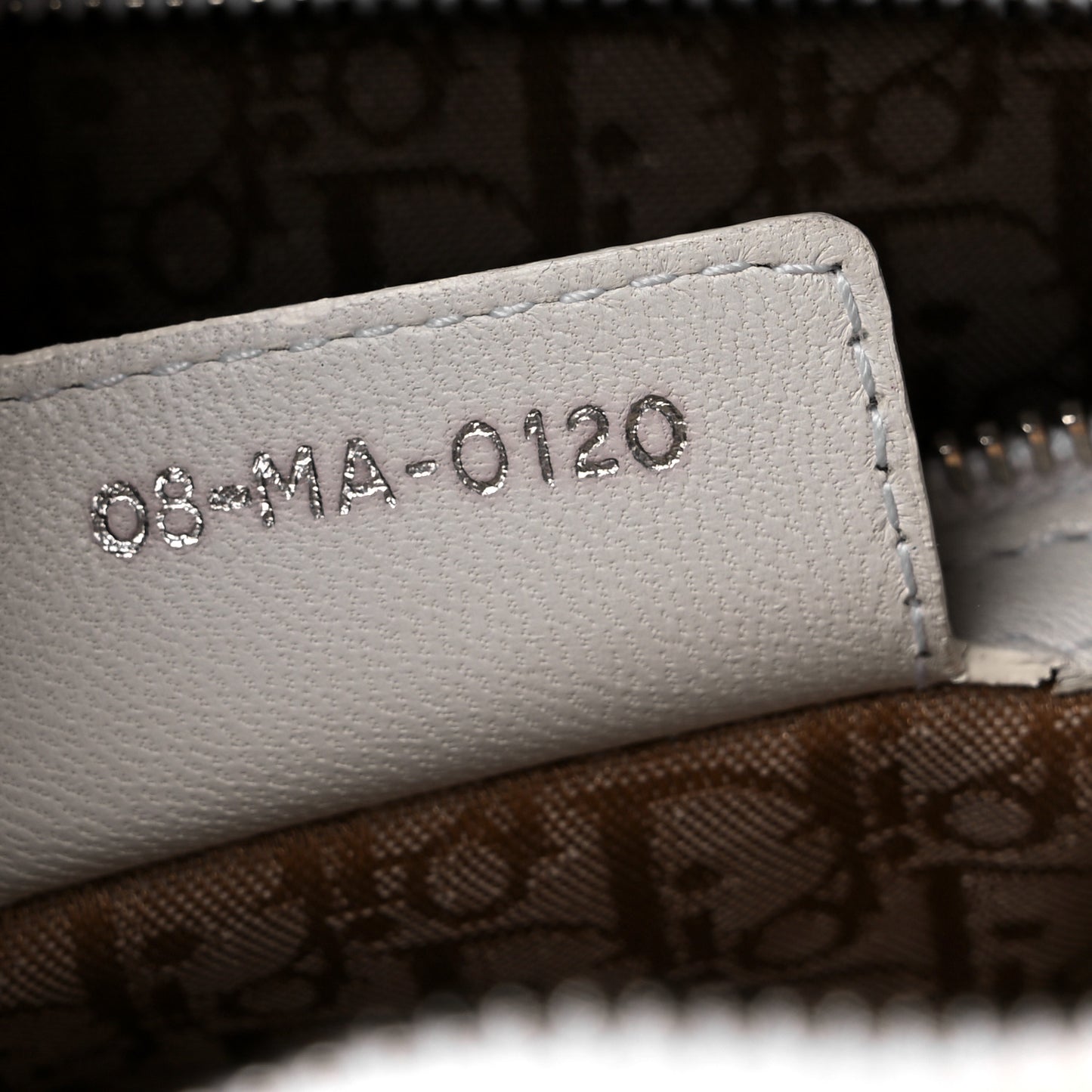 Lambskin Cannage Large Lady Dior White