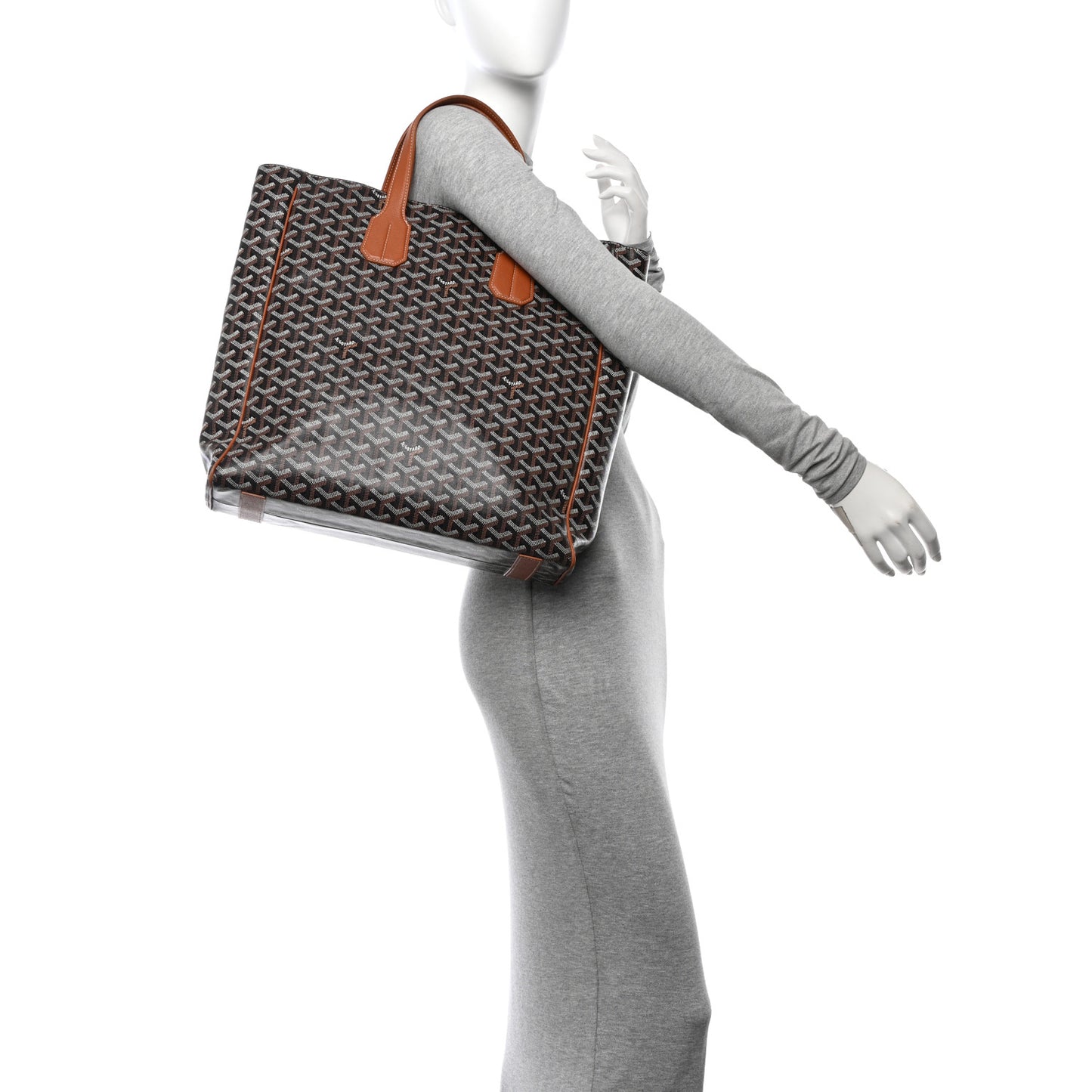 Goyardine Voltaire III Tote Black Gold
