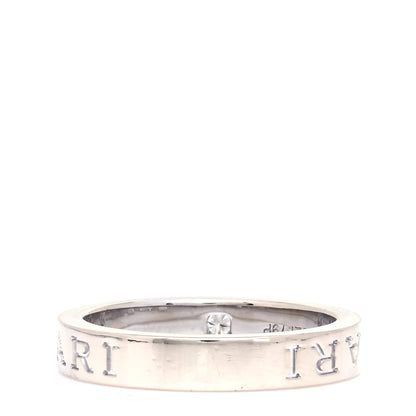 Bulgari 18K White Gold Diamond B.Zero1 Essential Band Ring 57 8 3 of 6