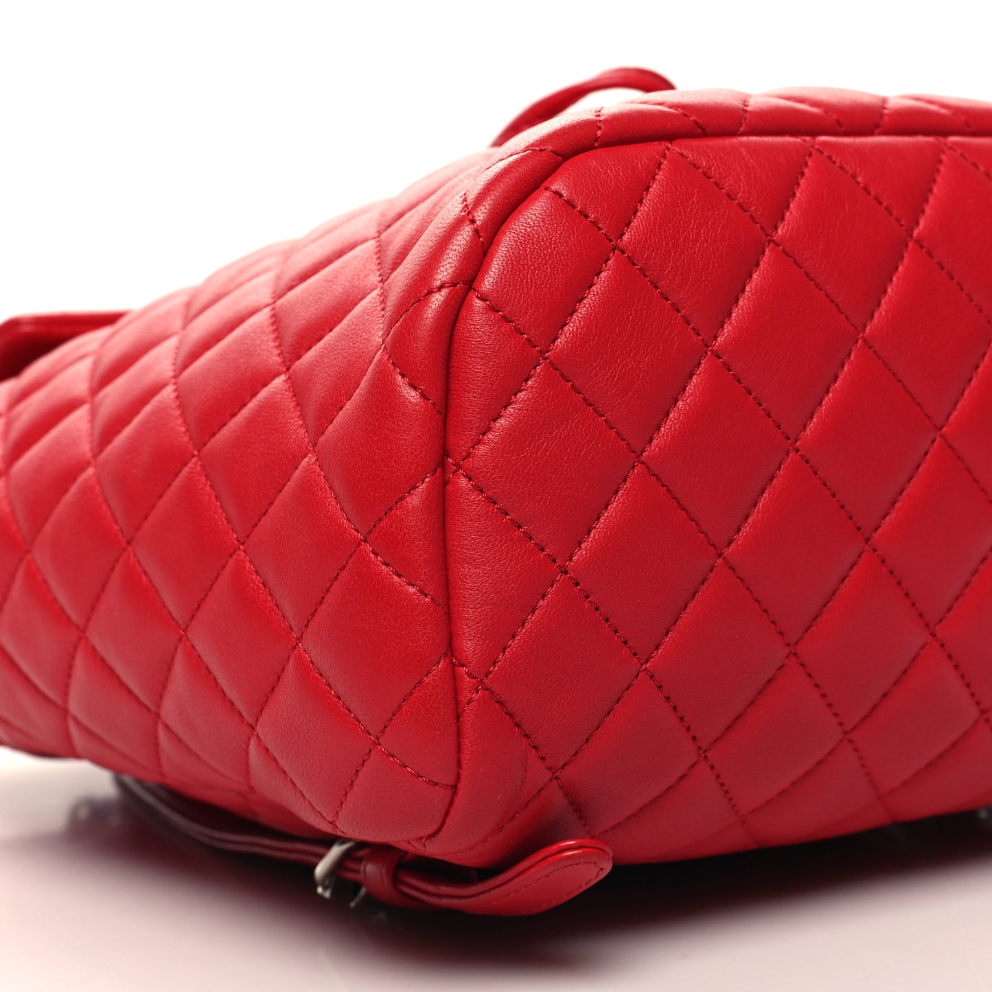 Lambskin Quilted Small Urban Spirit Backpack Red