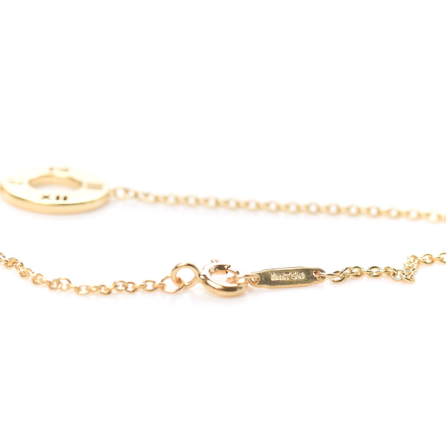 Tiffany 18K Yellow Gold Diamond Atlas Pierced Bracelet 5 of 6