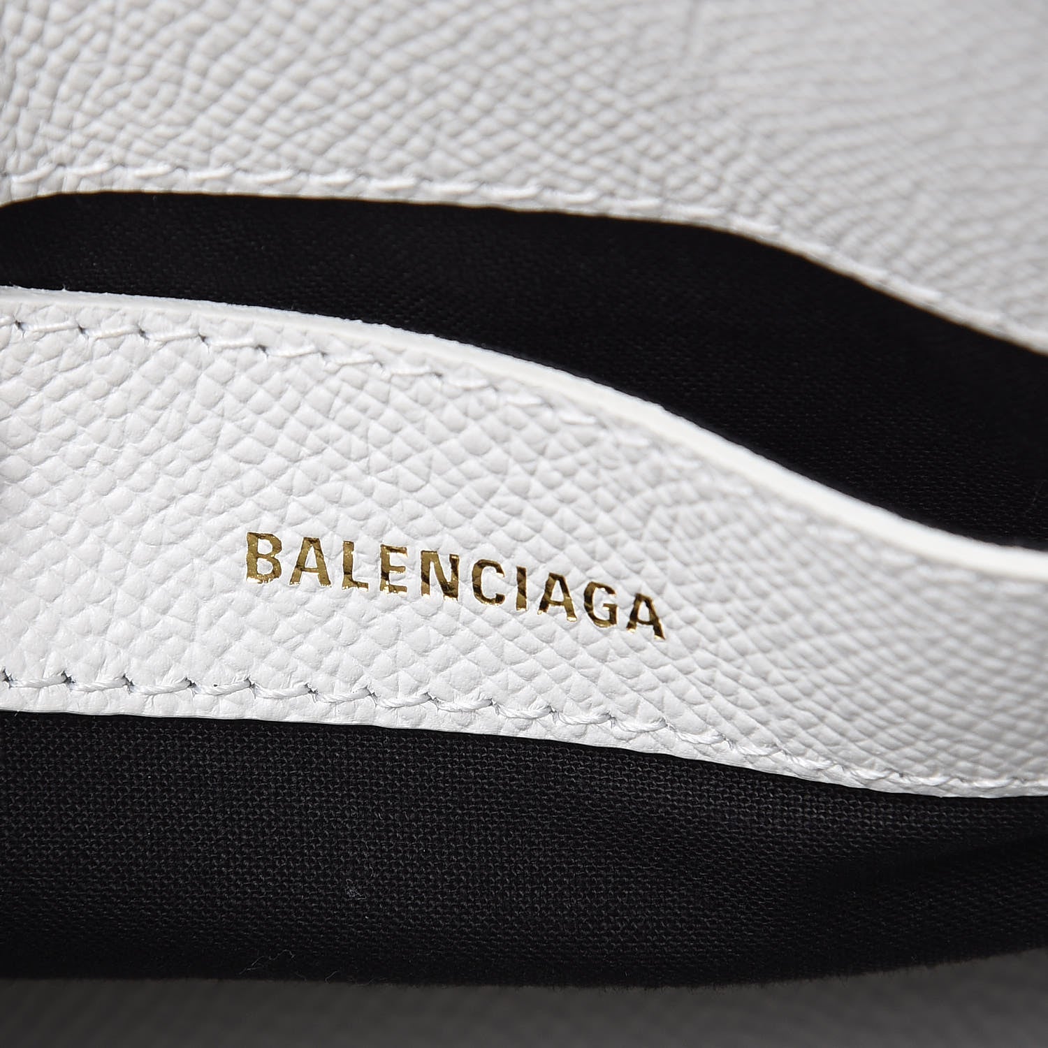 Balenciaga Grained Calfskin XXS Ville Top Handle Bag White Black 12 of 12