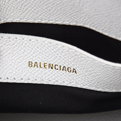 Balenciaga Grained Calfskin XXS Ville Top Handle Bag White Black 12 of 12