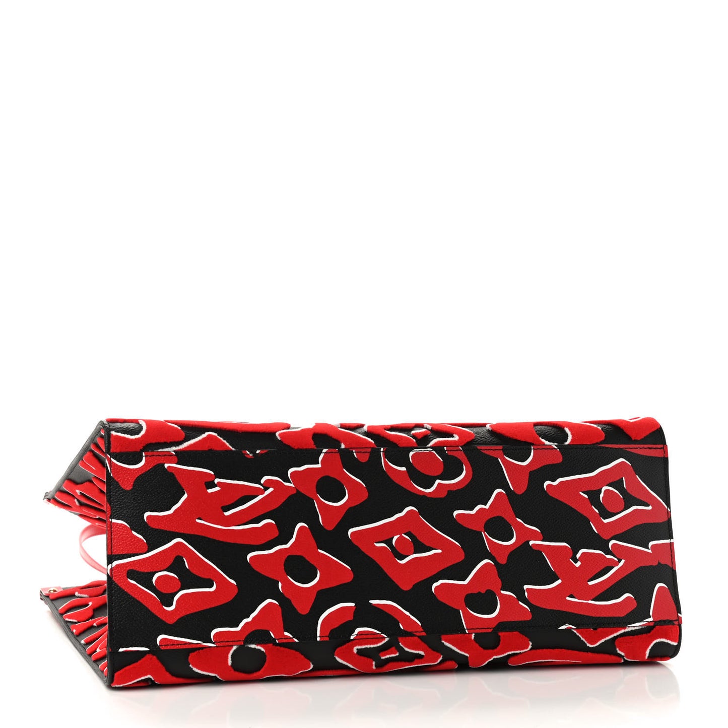 X UF Tufted Monogram Onthego GM Black Red