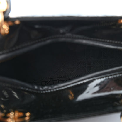 Christian Dior Patent Cannage Medium Lady Dior Black 4 of 10