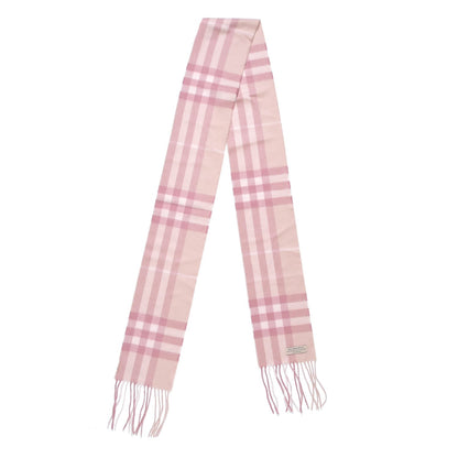 Burberry Cashmere Nova Check Scarf Pink 3 of 5