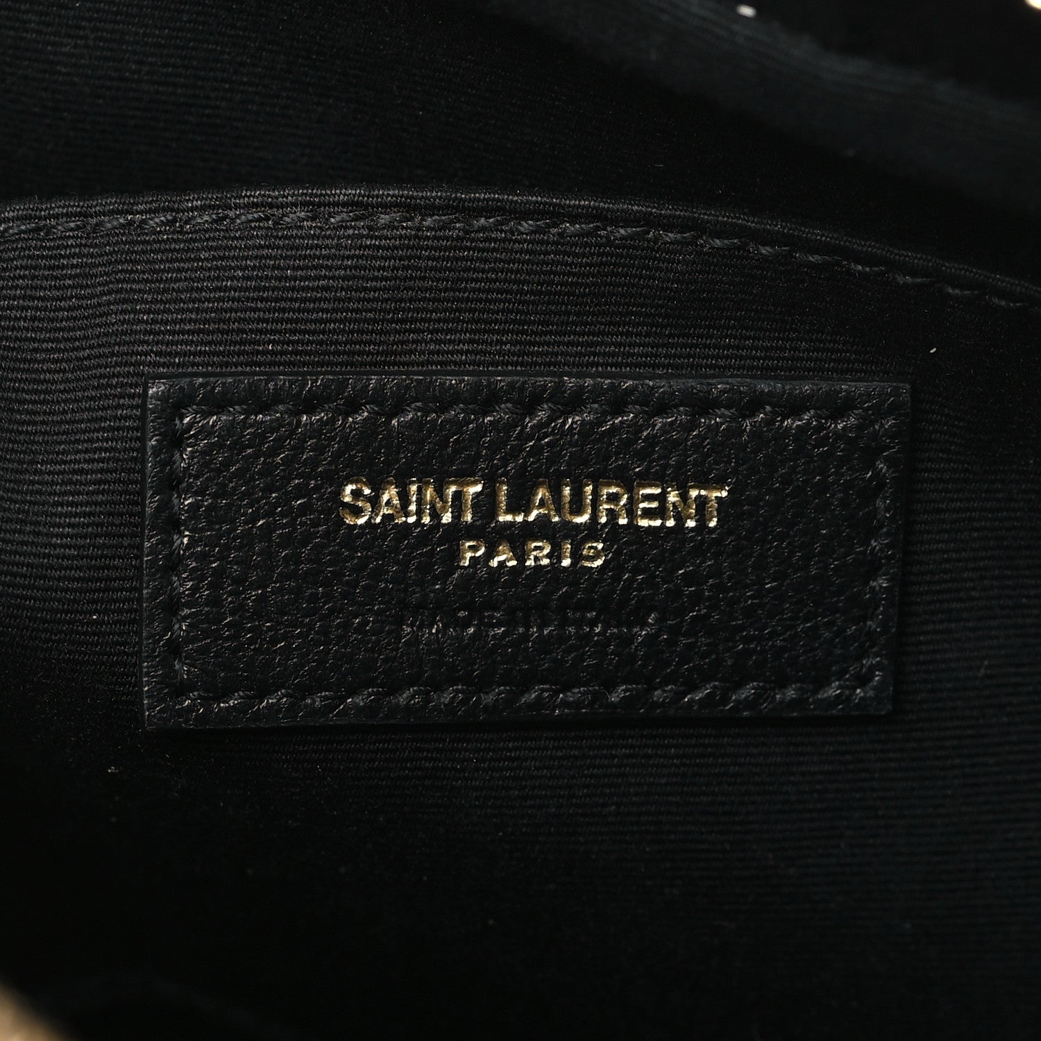Saint Laurent Calfskin Matelasse Monogram Lou Camera Bag Dark Beige 6 of 10