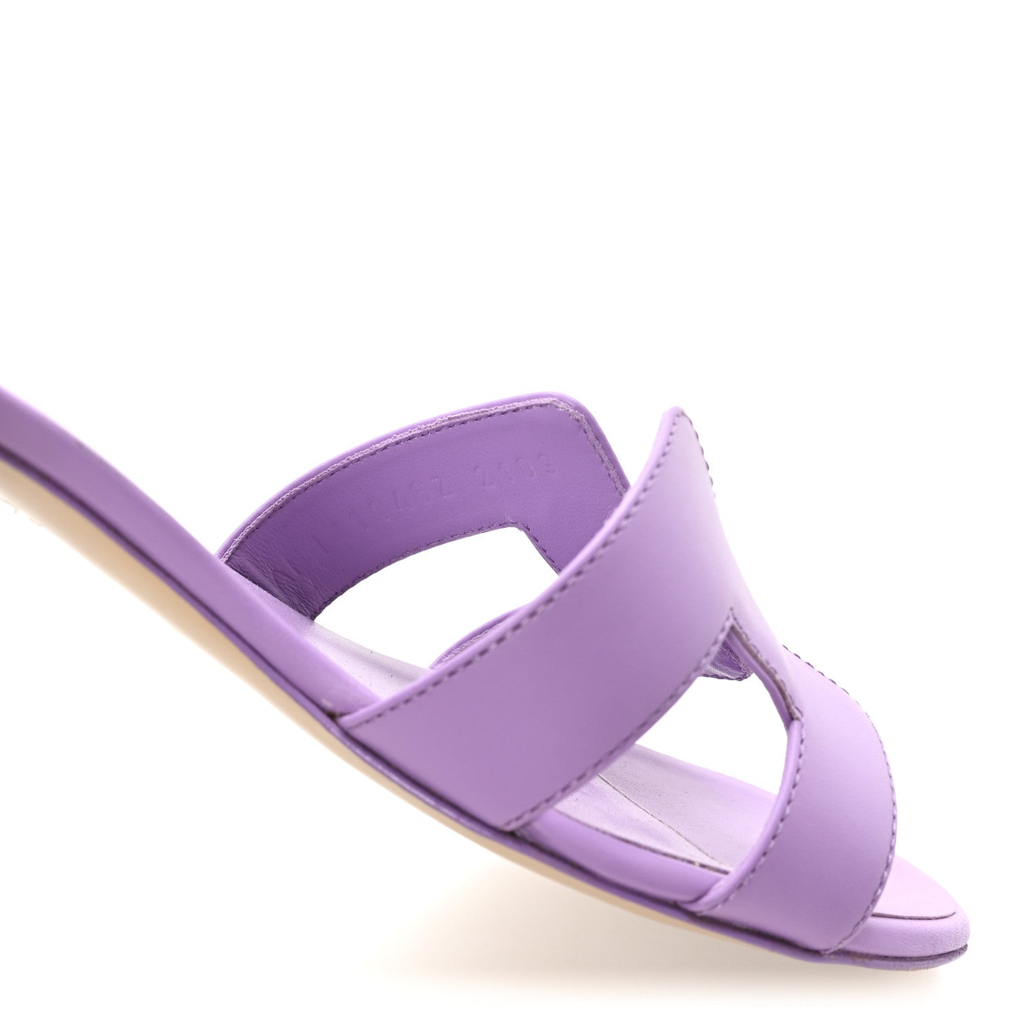 Hermes Calfskin Oasis Sandals 36.5 Violet 9 of 10