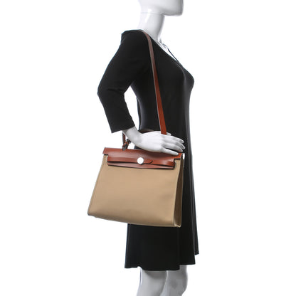 Hermes Vache Hunter Toile Herbag Zip 31 PM Trench Cuivre 2 of 12