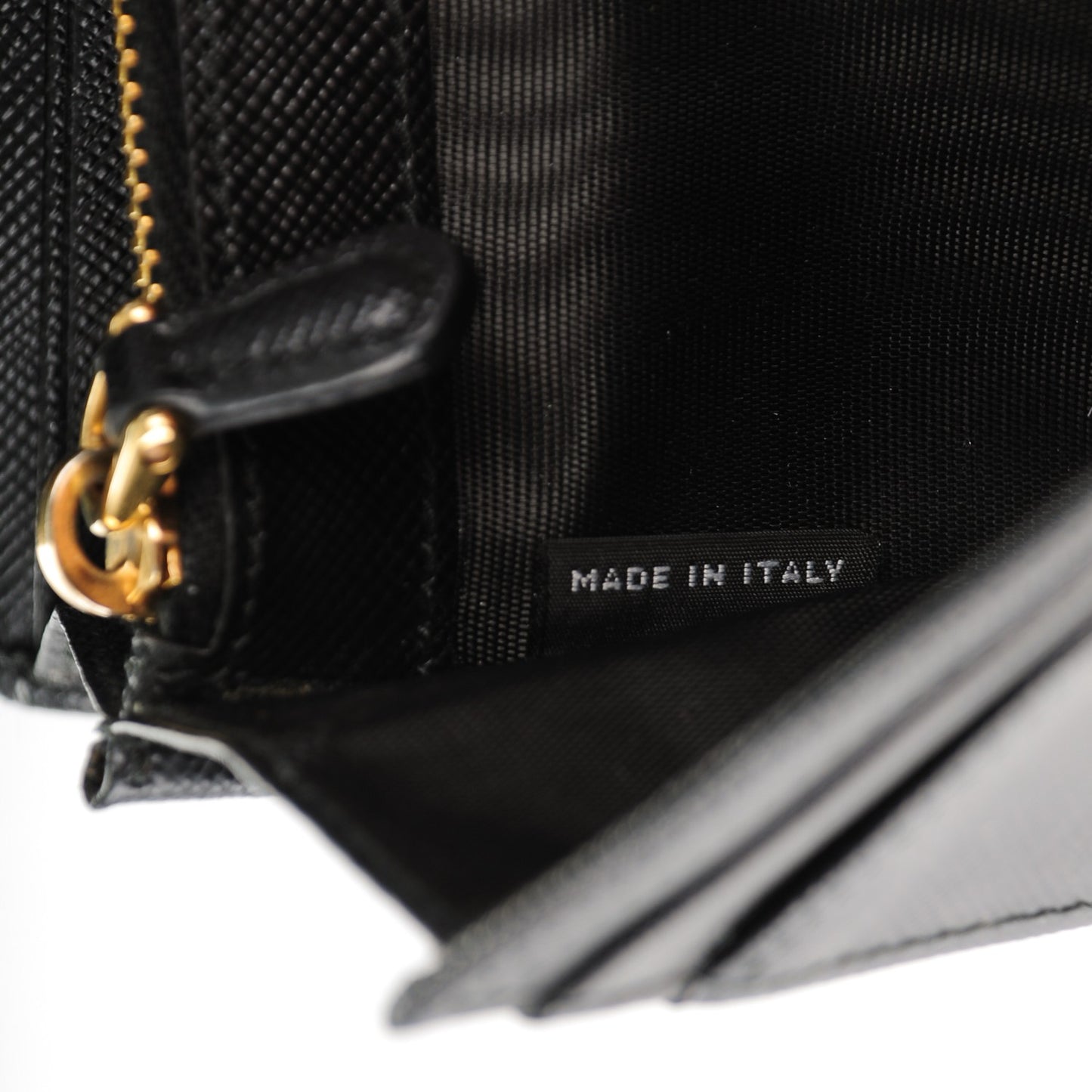 Saffiano Metal Continental Flap Wallet Nero Black