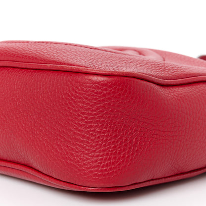 Gucci Pebbled Calfskin Small Soho Disco Bag Tabasco Red 12 of 14