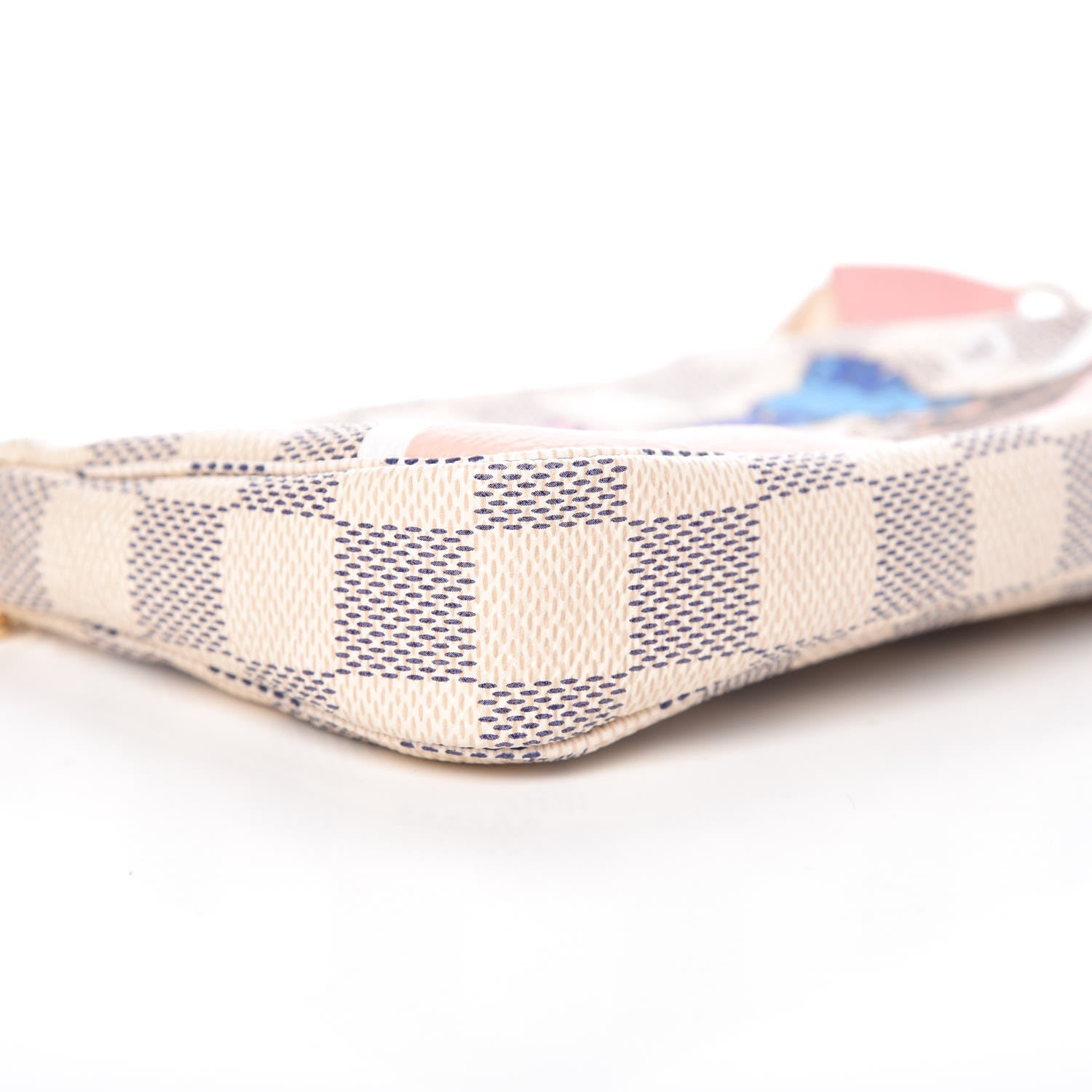 Louis Vuitton Damier Azur 2018 Christmas Animation Mini Pochette Accessories 8 of 9