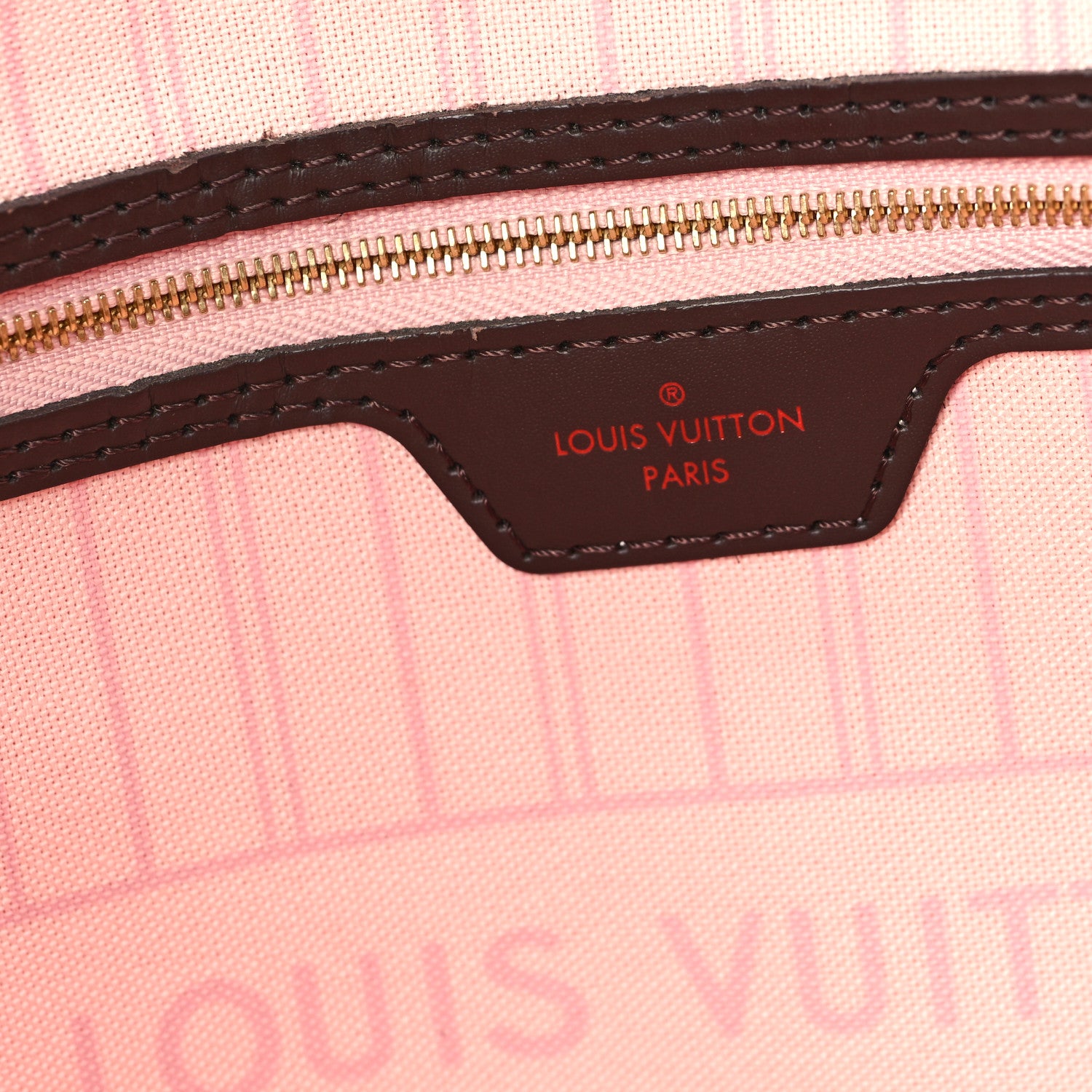 Louis Vuitton Damier Ebene Neo Neverfull MM Rose Ballerine 7 of 11