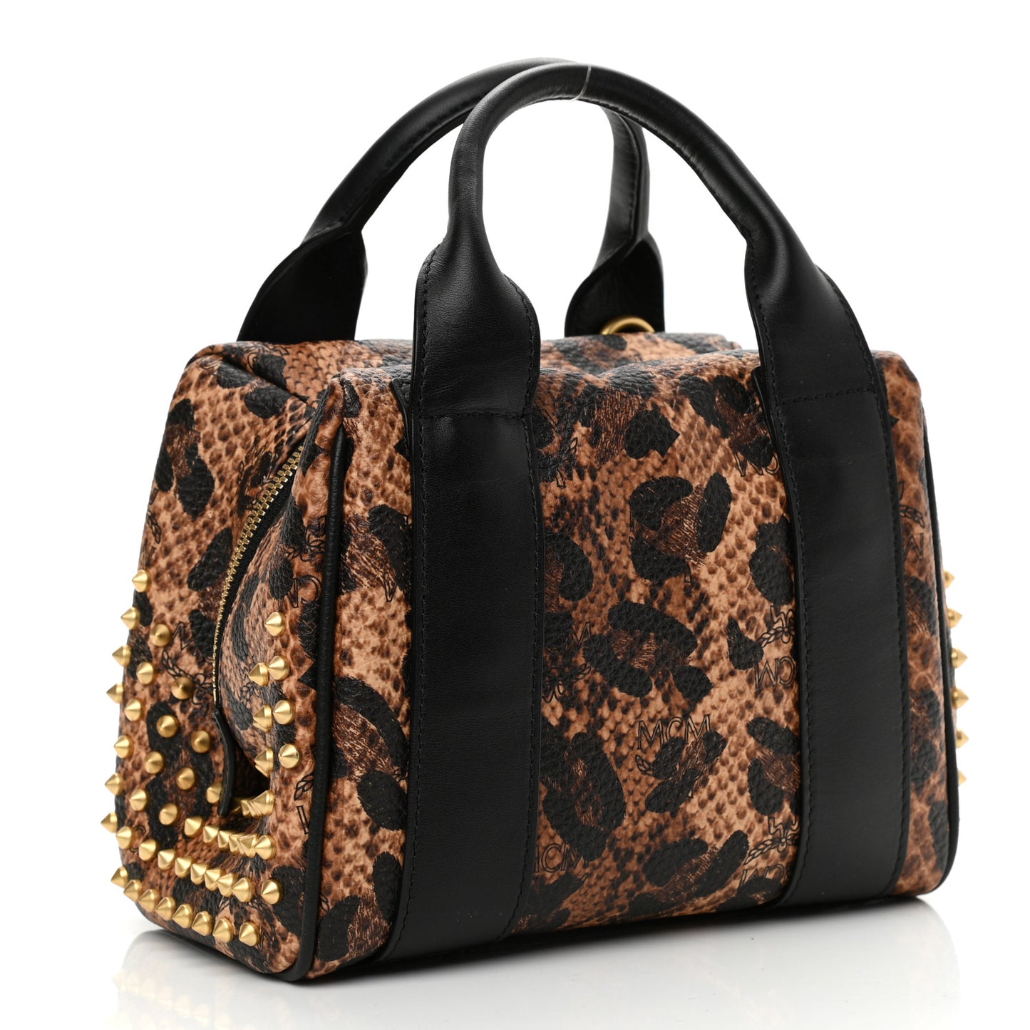 Leopard Print Studded Mini Keana Boston