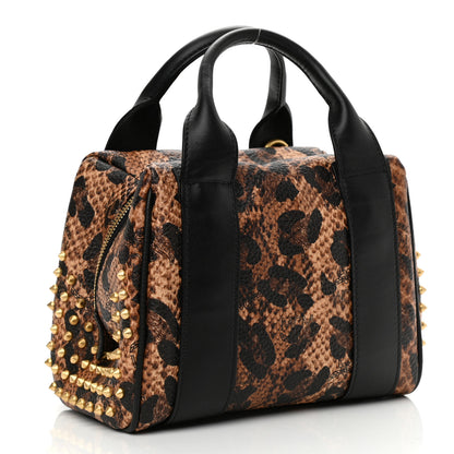 MCM Leopard Print Studded Mini Keana Boston 3 of 8