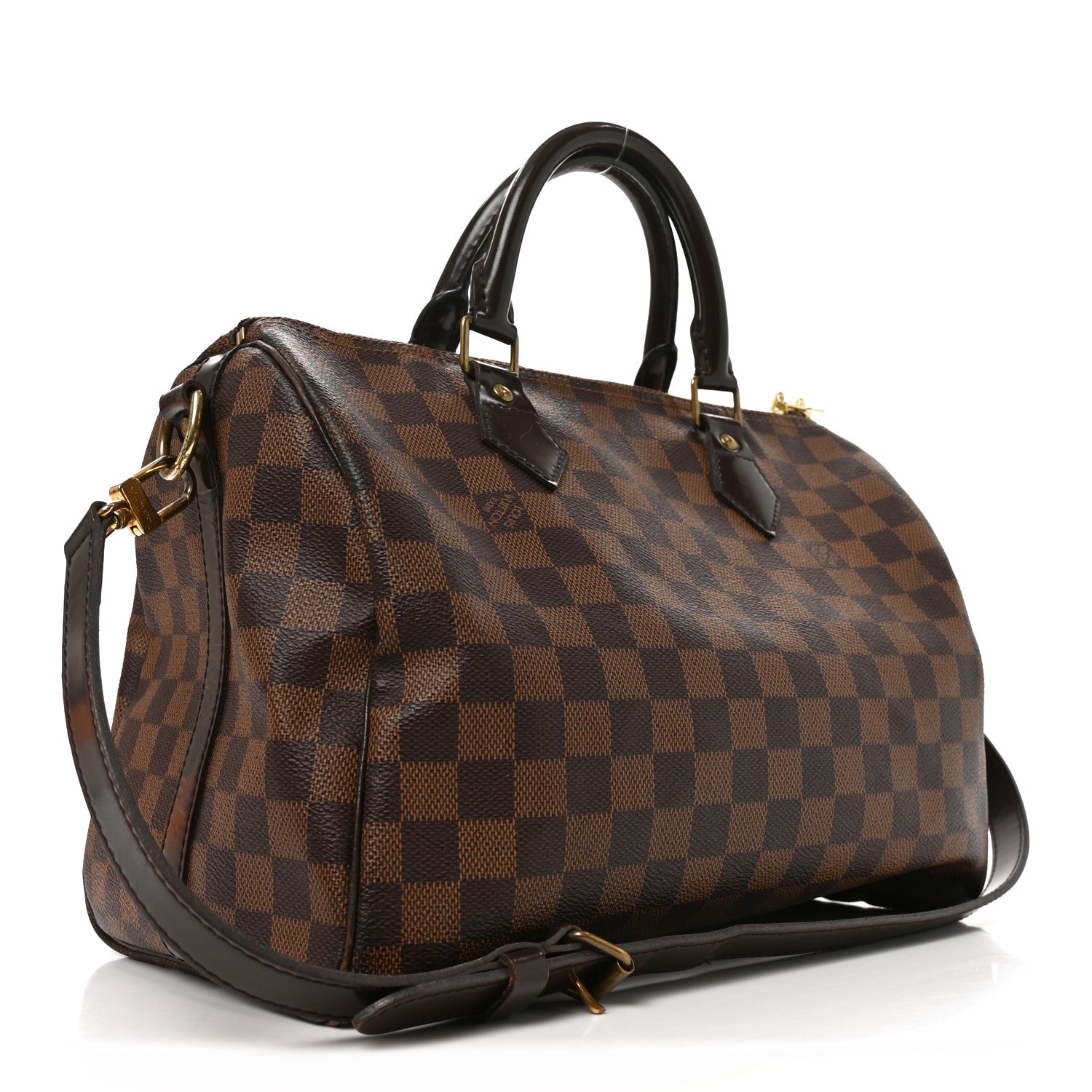 Louis Vuitton Damier Ebene Speedy Bandouliere 30 3 of 9