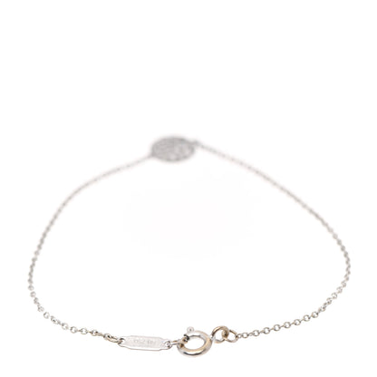 Tiffany 18K White Gold Diamond Disk Pave Bracelet 3 of 6