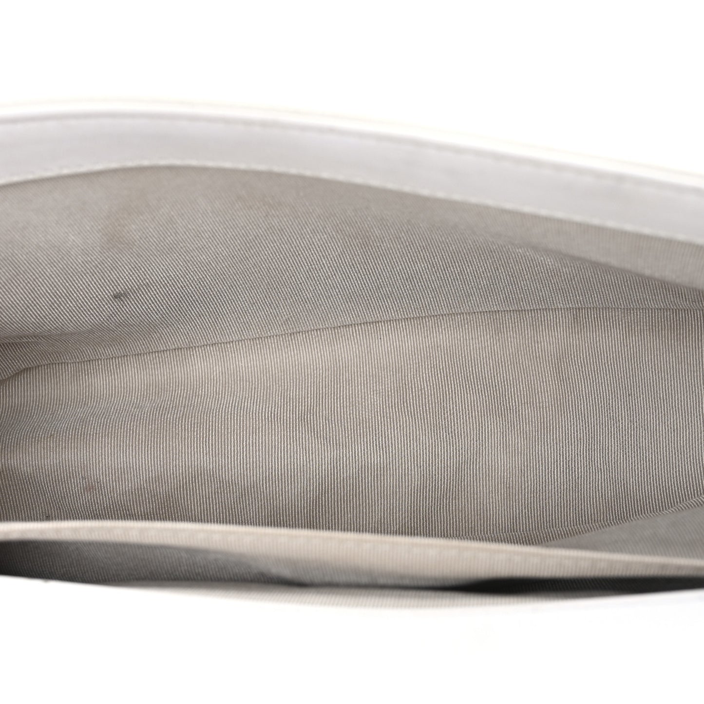 Distressed Patent Quilted Medium Boy Flap White