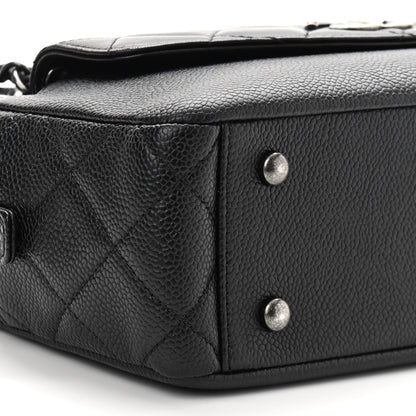 Chanel Caviar Lambskin Quilted Coco Break Camera Case Black 10 of 12