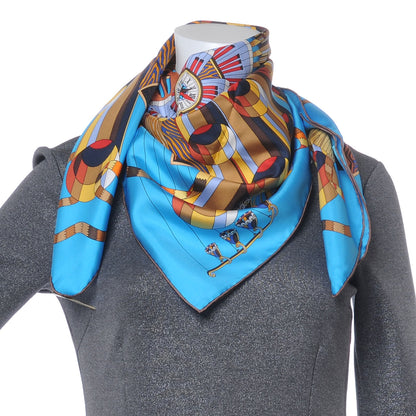 Hermes Silk Point D Orgue Scarf 90 3 of 9
