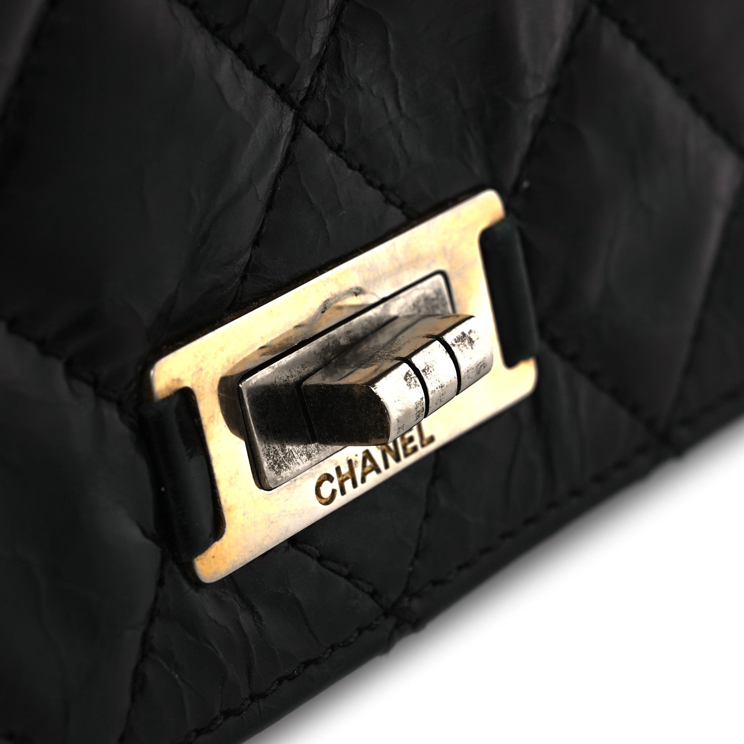 Chanel Glazed Calfskin Quilted Rita Top Handle Flap Black 13 of 20
