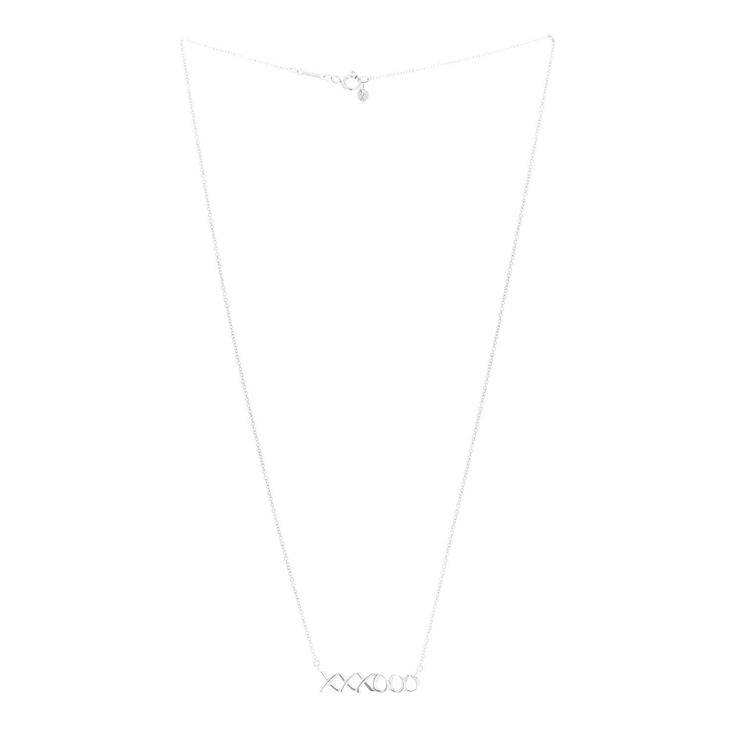Sterling Silver Paloma's Graffiti Love and Kisses Pendant Necklace