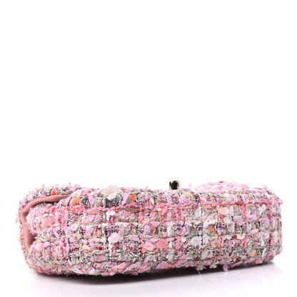 Chanel Tweed Mini Pearl Handle Flap Pink Beige Orange Ecru 3 of 4