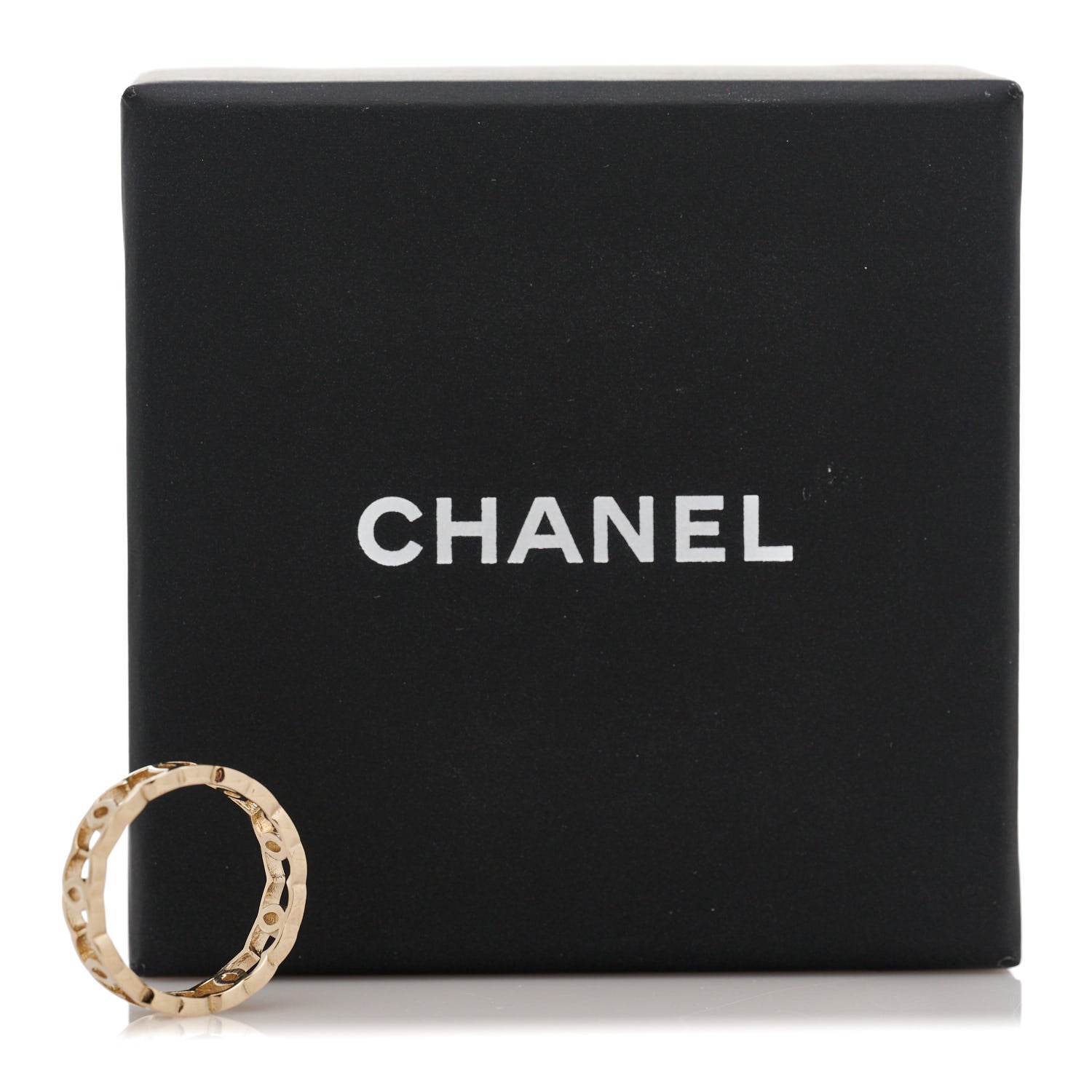 Chanel Metal CC Ring 6 52 Gold 10 of 10