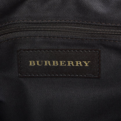 Burberry Haymarket Check Medium Golderton Tote Chocolate 6 of 9