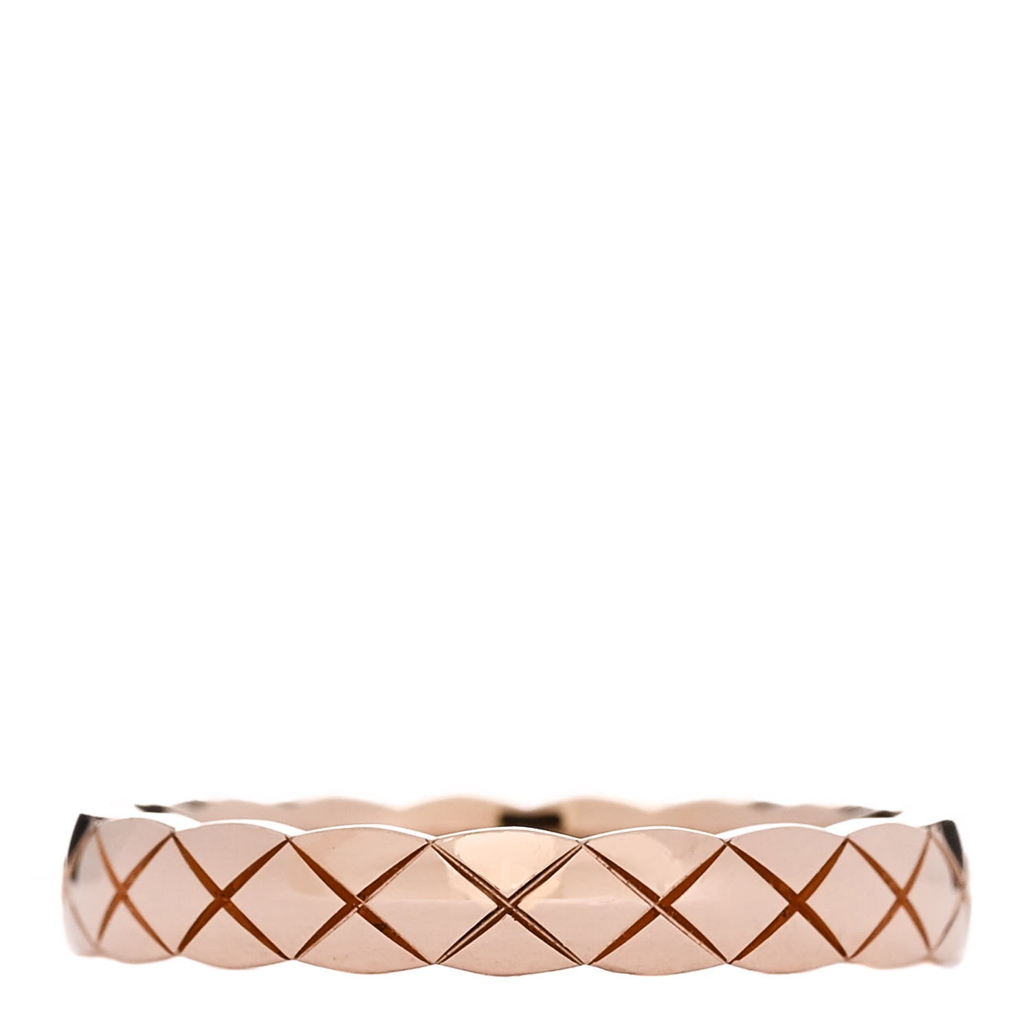 Chanel 18K Beige Gold Mini Coco Crush Ring 54 6.75 1 of 5
