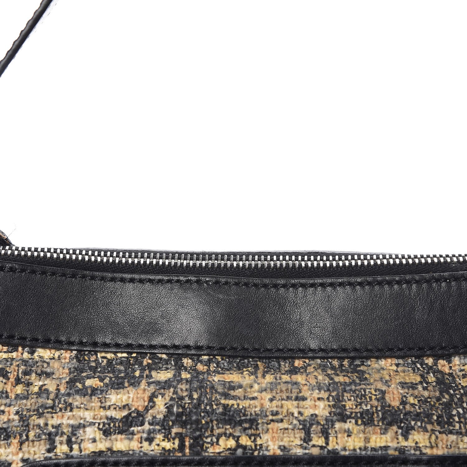 Chanel Tweed Lambskin Shoulder Bag Black 16 of 16