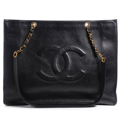 Chanel Lambskin Jumbo CC Shoulder Bag Black 1 of 8