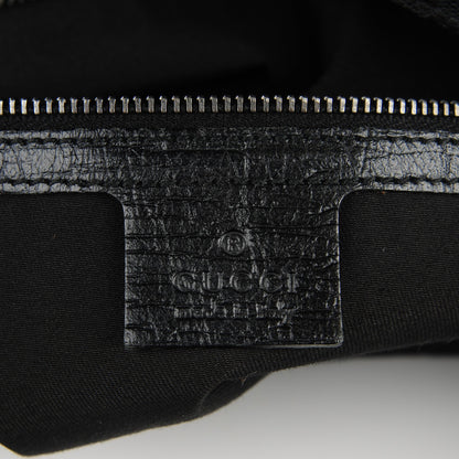 Gucci Monogram Medium Horsebit Chain Hobo Black 5 of 7