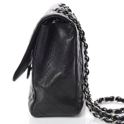 Chanel Caviar Quilted Jumbo Single Flap Black 11 of 23