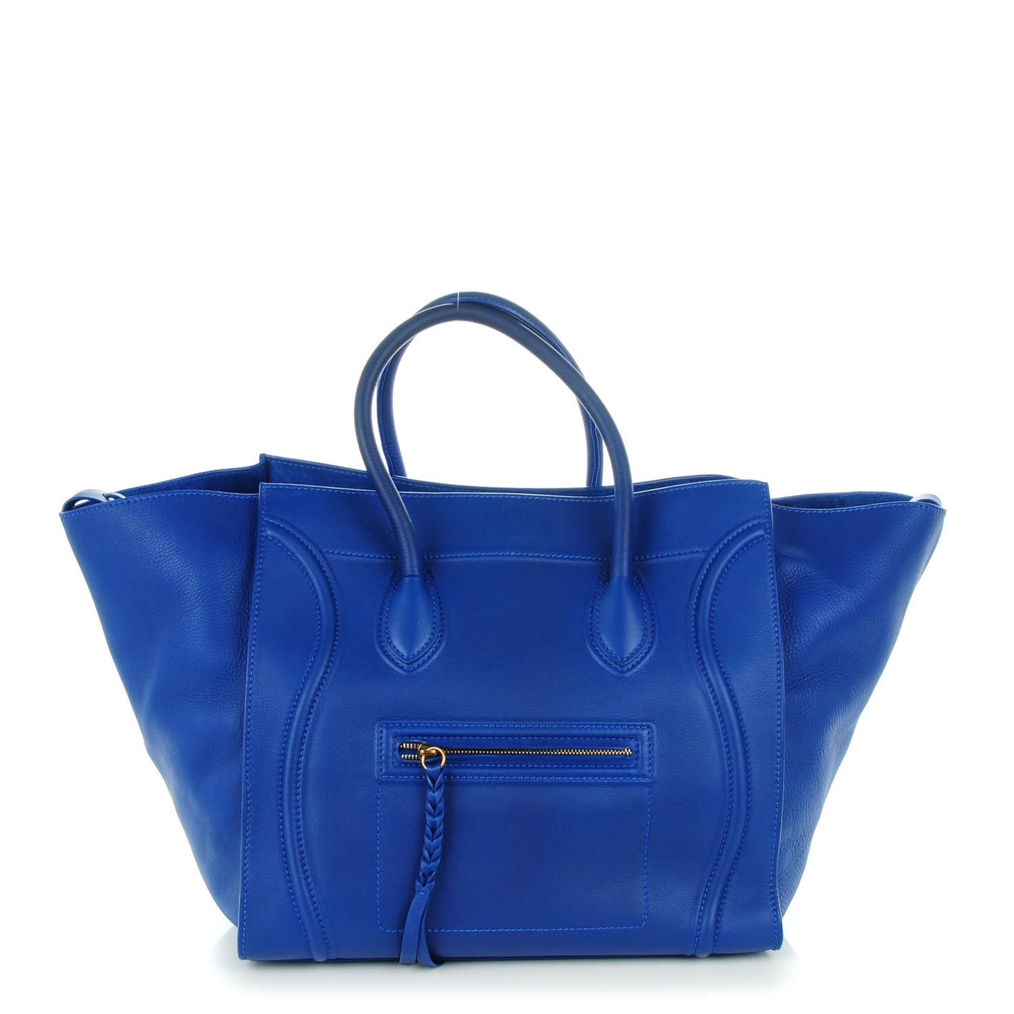 Supple Calfskin Large Phantom Luggage Royal Blue