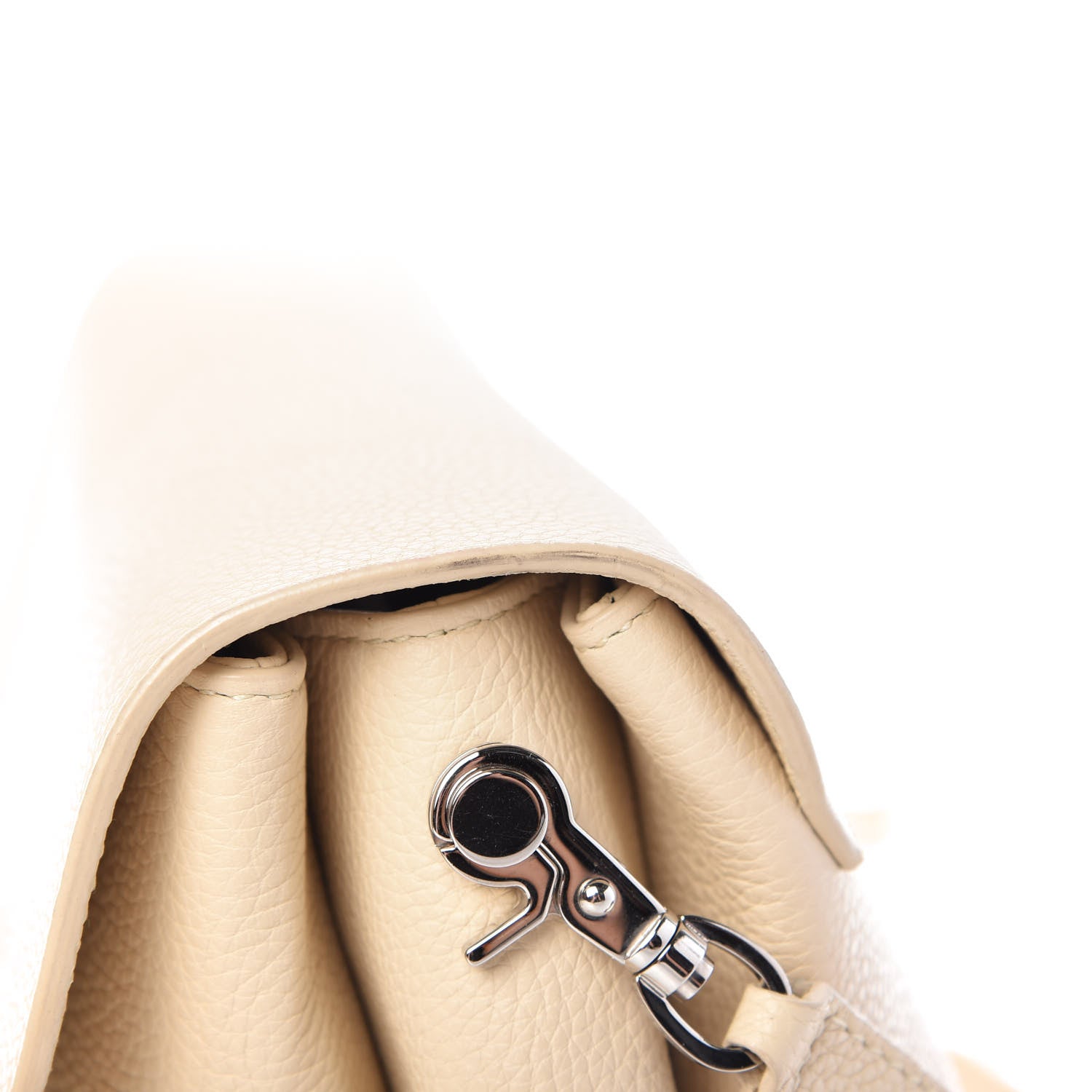 Balenciaga Grained Calfskin Le Dix Soft Courrier Blanc Creme 11 of 14