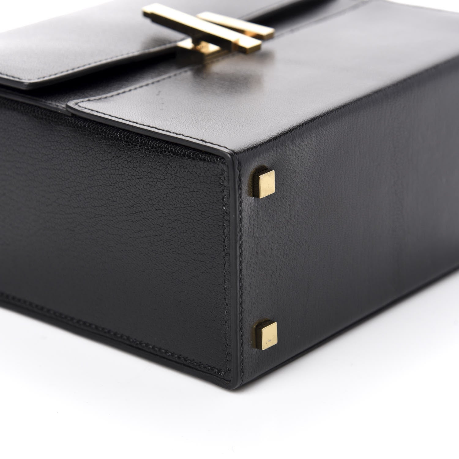 Hermes Chevre Chamkila Cinhetic Boxy Top Handle Bag Black 6 of 10