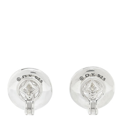 David Yurman Sterling Silver 20mm Sculpted Cable Stud Earrings 3 of 4