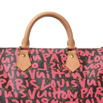 Louis Vuitton Monogram Graffiti Speedy 30 Fuchsia 8 of 8