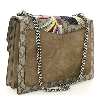 Gucci GG Supreme Monogram Embroidered Medium Dionysus Shoulder Bag Taupe 3 of 11
