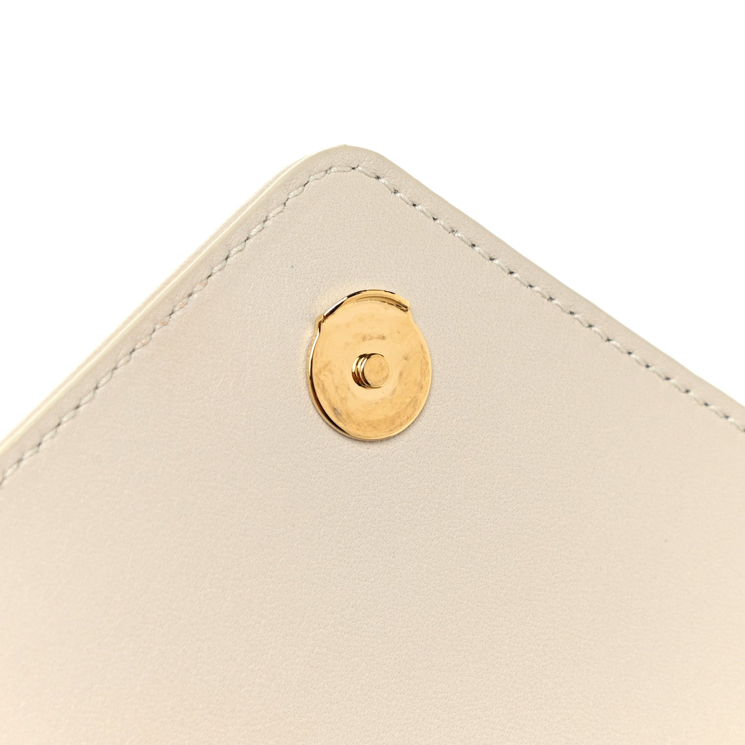 Saint Laurent Lambskin Quilted Mini Gaby Satchel Blanc Vintage 16 of 21