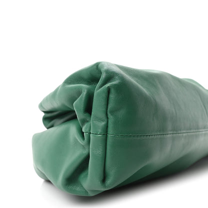Bottega Veneta Smooth Butter Calf The Pouch Oversized Clutch Racing Green 9 of 10