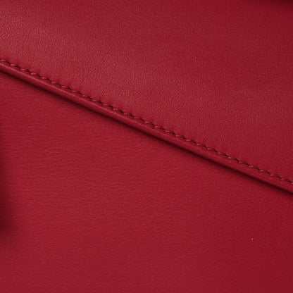 Loewe Satin Calfskin Monochrome Small Puzzle Edge Bag Ruby Red Glaze 7 of 10