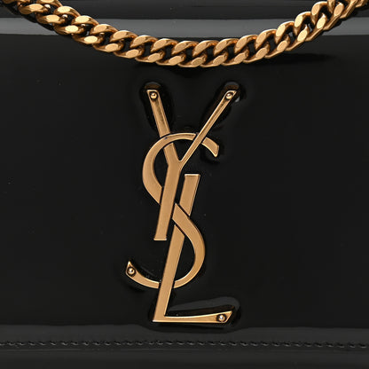 Saint Laurent Patent Small Monogram Kate Satchel Black 8 of 11