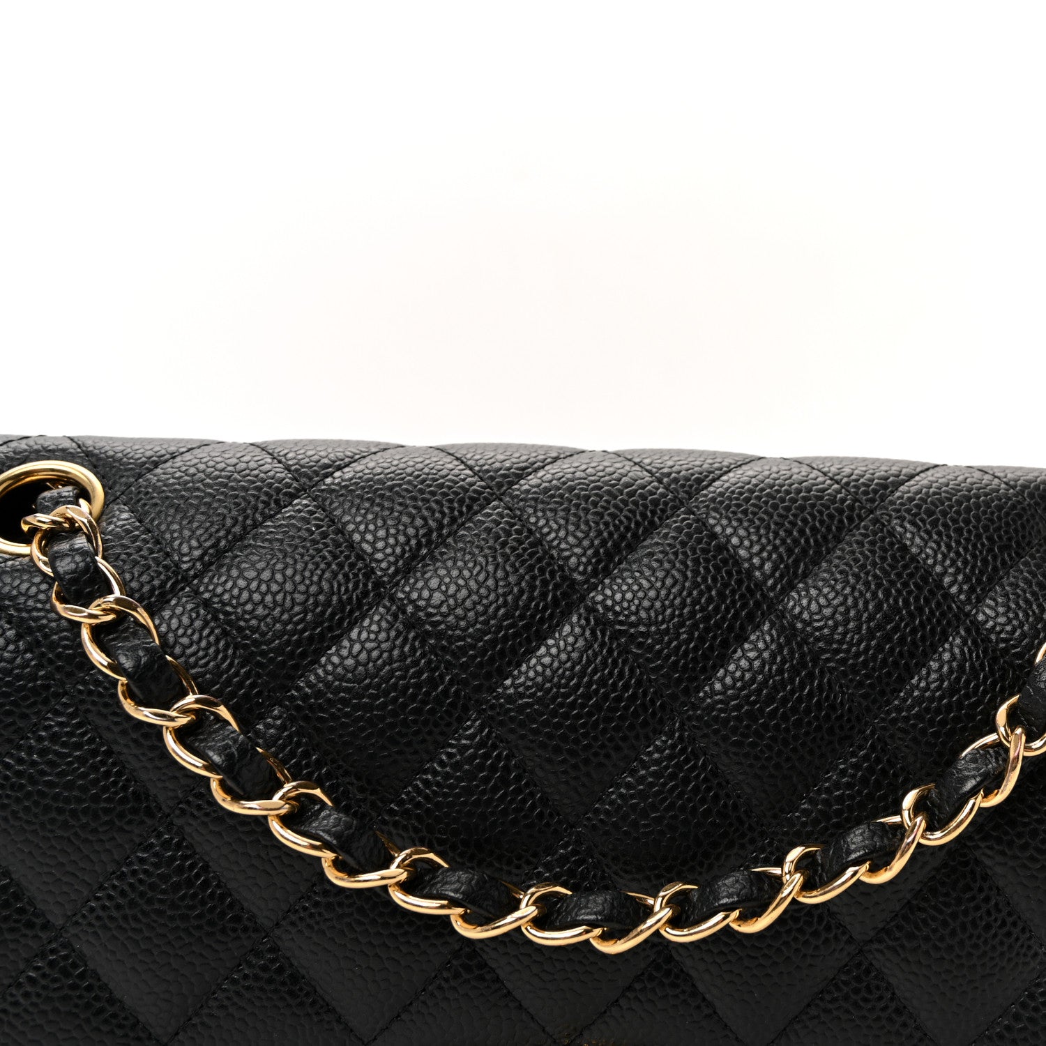 Chanel Caviar Quilted Medium Double Flap Black 8 of 10