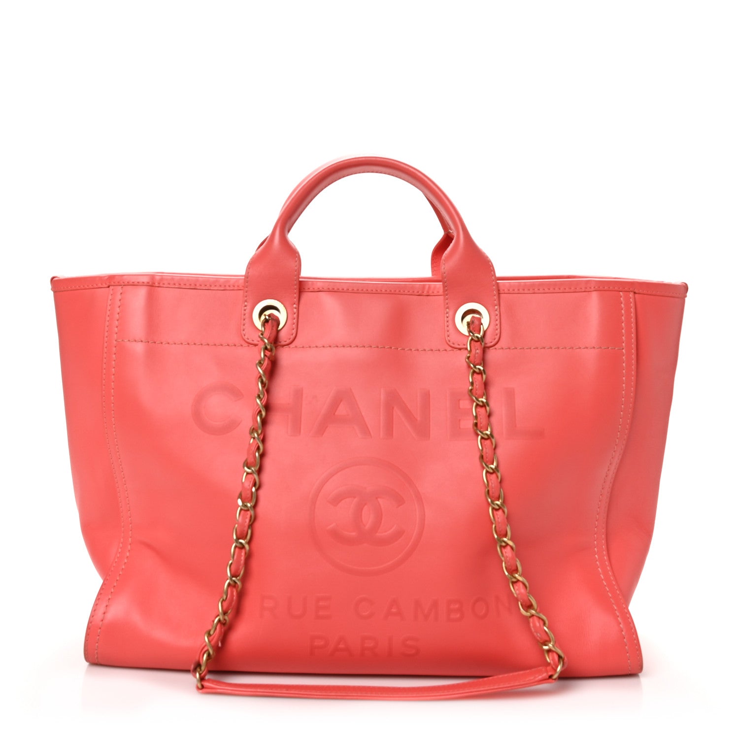 Chanel Calfskin Medium Deauville Tote Pink 1 of 11